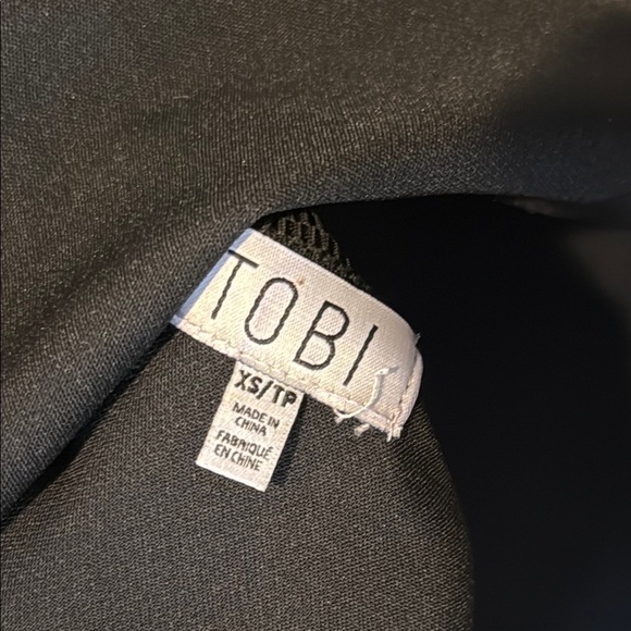 Z Tobi Women’s XS Chic Black Mini Dress with Mesh Details - Picture 2 of 6